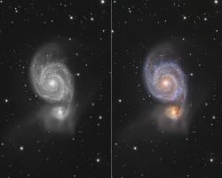 M51 - A game of Light and Color