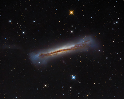 Edge-on NGC 3628